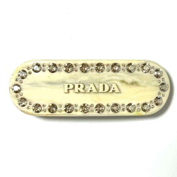 PRADA Women's Plex Hair Clip Barrette Hairpin - Picture 1 of 9